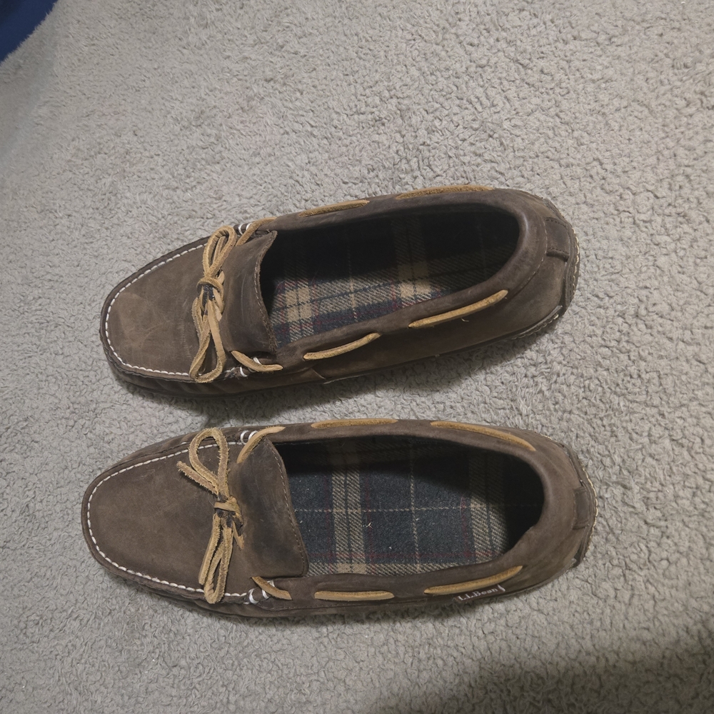 L.L. Bean Brown Leather Slip-On Loafers